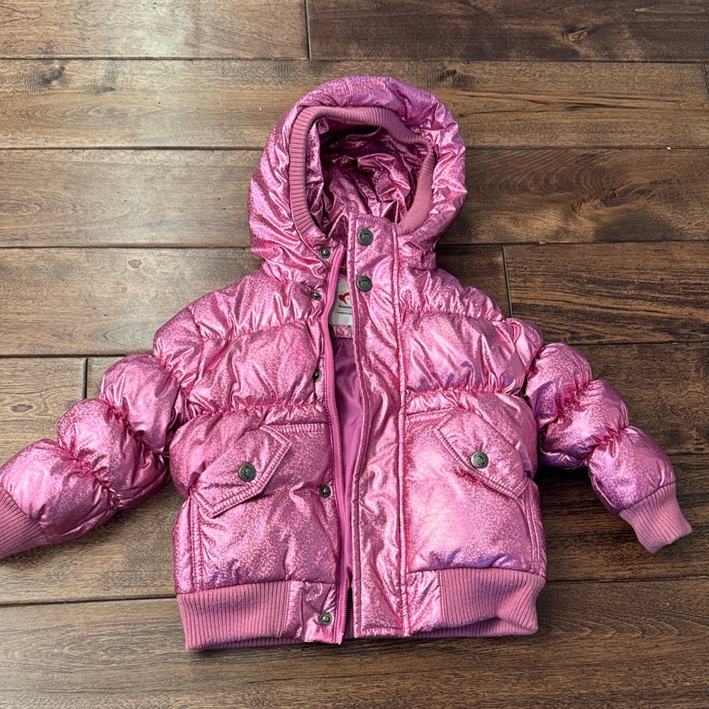 Appaman metallic pink puffer sz 2T